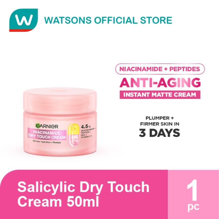 GARNIER Niacinamide Dry Touch Cream Anti Aging Moisturizer 50ml image