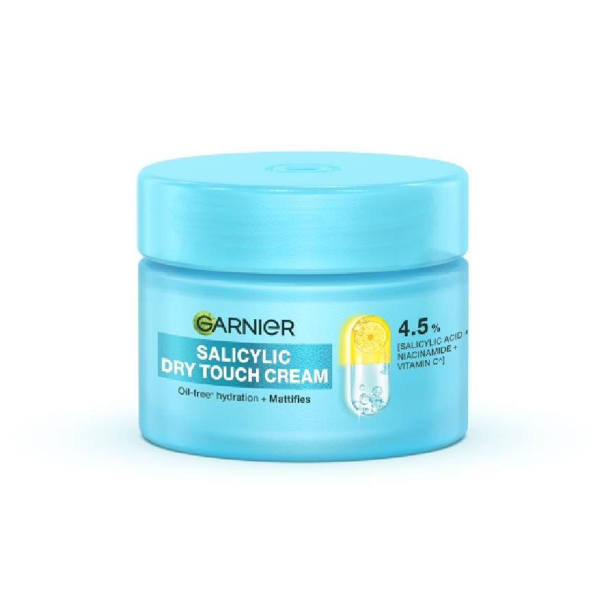 GARNIER Salicylic Dry Touch Cream Anti Acne Moisturizer 50ml image