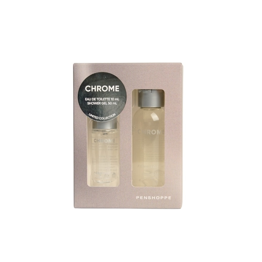 PENSHOPPE Chrome EDT and Shower Gel Gift Set 10ml and 50ml image