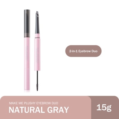 BARENBLISS BARENBLISS Make Me Plushy Eyebrow Duo Natural Gray 0.19g Plus 1g image