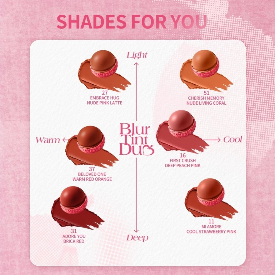 BARENBLISS Lychee Makes Lovely Blur Tint Duo 51 Cherish Memory 2.5g image