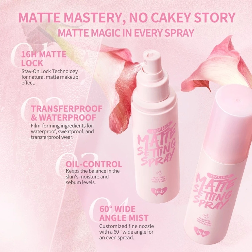BARENBLISS Locklook 16H Matte Setting Spray 50ml image