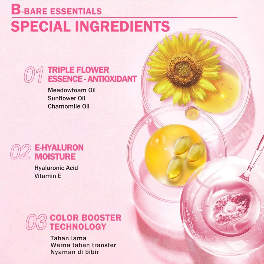 BARENBLISS Full Bloom Transferproof Matte Tint 01 Fresh Dawn 3g image