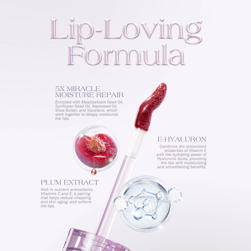 BARENBLISS Plum Makes Plumping Lip Gloss 04 Sheer Glitter 2.5g image
