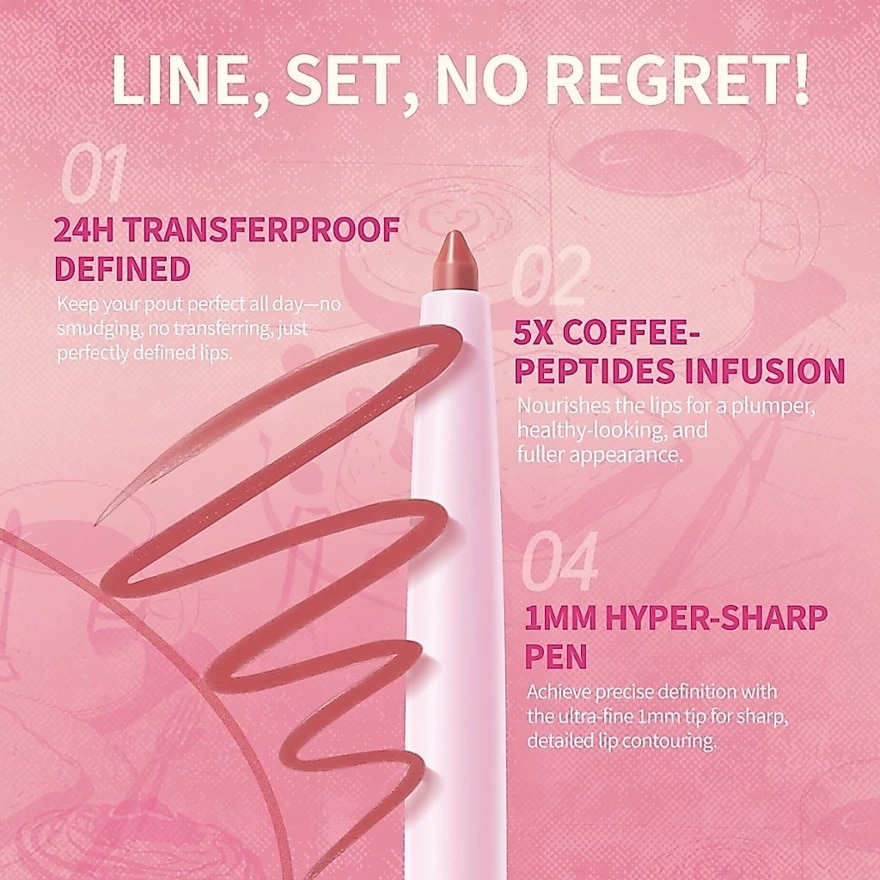 BARENBLISS Pout Plush Transferproof Lip Liner 320 Grace 0.25g image