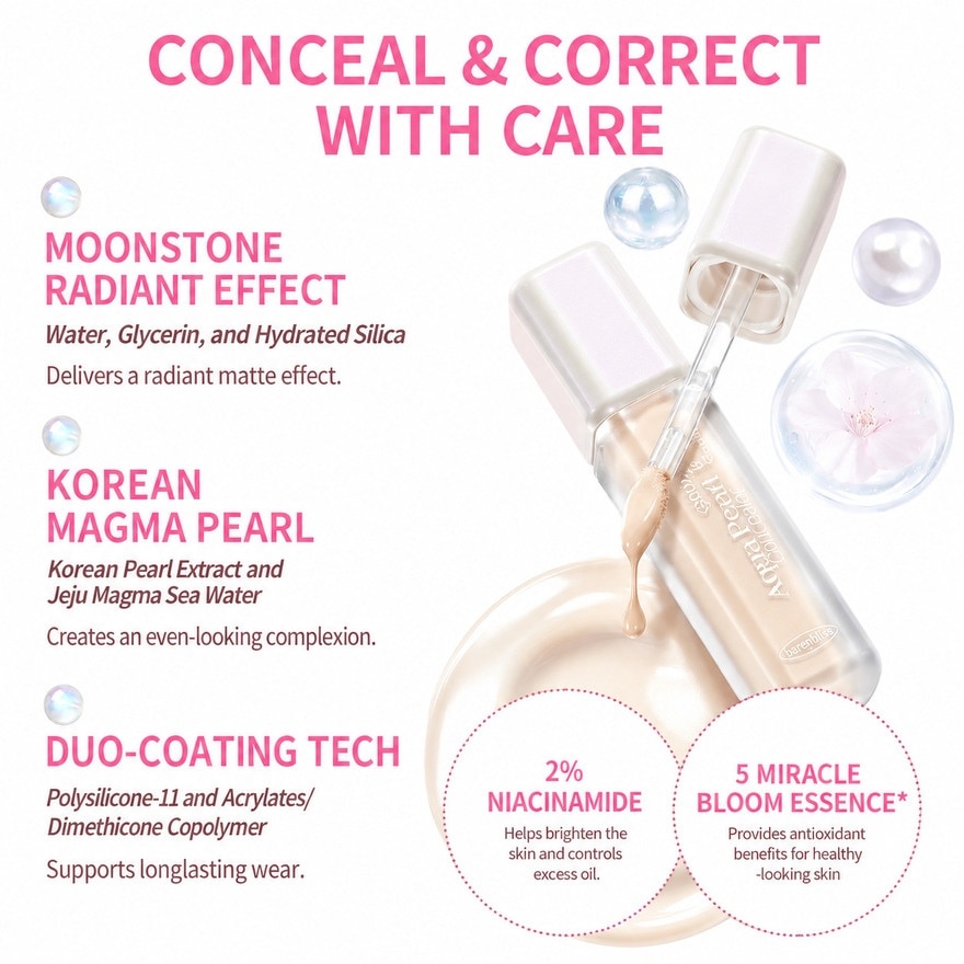 BARENBLISS Bloomdew Aqua Pearl Concealer LW0 Hibiscus 5g image