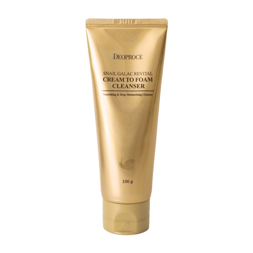 DEOPROCE Snail Galac Revital Cream To Foam Cleanser 100g image