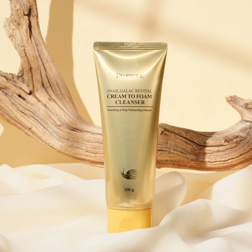 DEOPROCE Snail Galac Revital Cream To Foam Cleanser 100g image