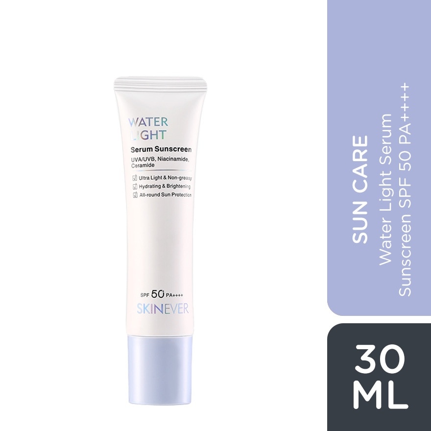SKINEVER Water Light Serum Sunscreen SPF50+ PA++++ 30ml image