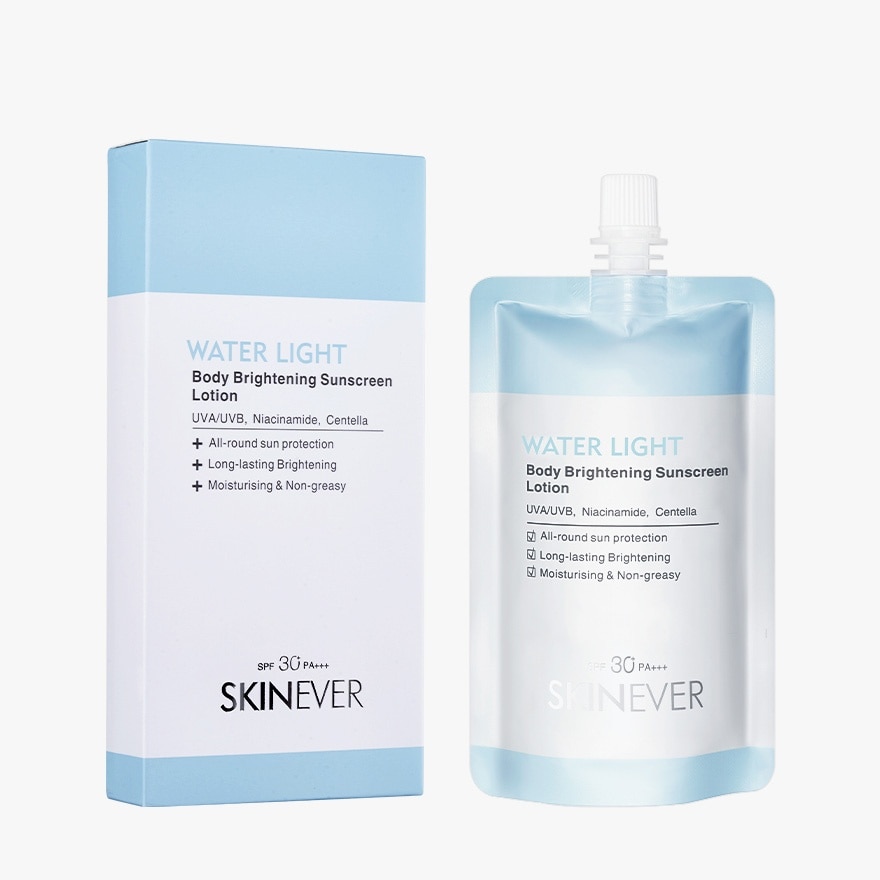 SKINEVER Water Light Body Brightening Sunscreen Lotion 100ml image