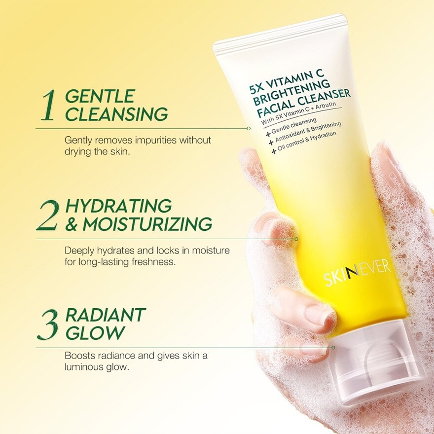 SKINEVER 5x Vitamin C Brightening Facial Cleanser 80ml image