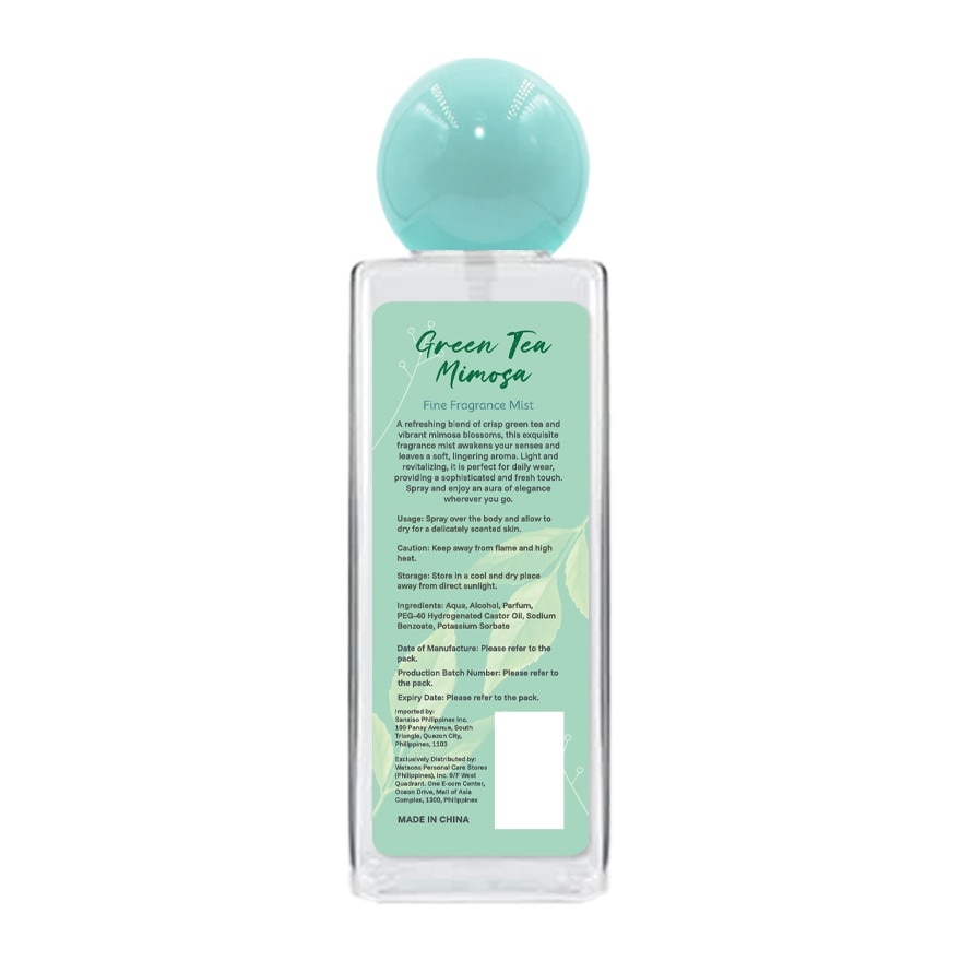GLAMWORKS Green Tea Mimosa Fine Fragrance Mist 150ml image