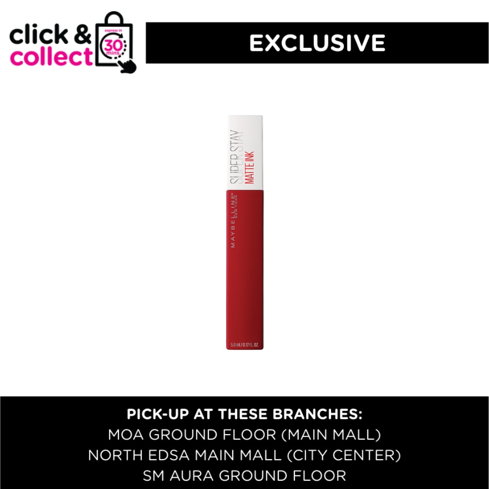 MAYBELLINE MAYBELLINE Superstay Matte Ink Lipstick Pioneer (Available for Click & Collect in Selected Stores)