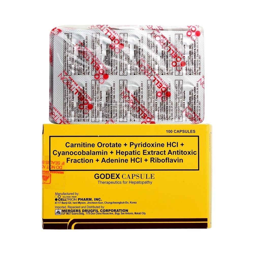 l carnitine orotate GODEX, GODEX Carnitine orotate + Pyridoxine HCl + Cyanocobalamin + Amino  acids + Adenine HCl + Riboflavin Sold Per Piece [PRESCRIPTION REQUIRED]