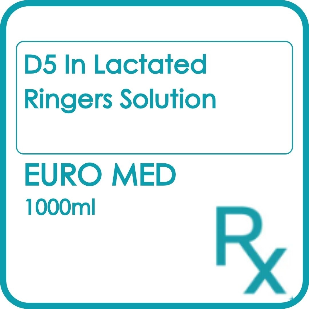 EURO MED D5 In Lactated Ringers Solution 1000ml [PRESCRIPTION REQUIRED]