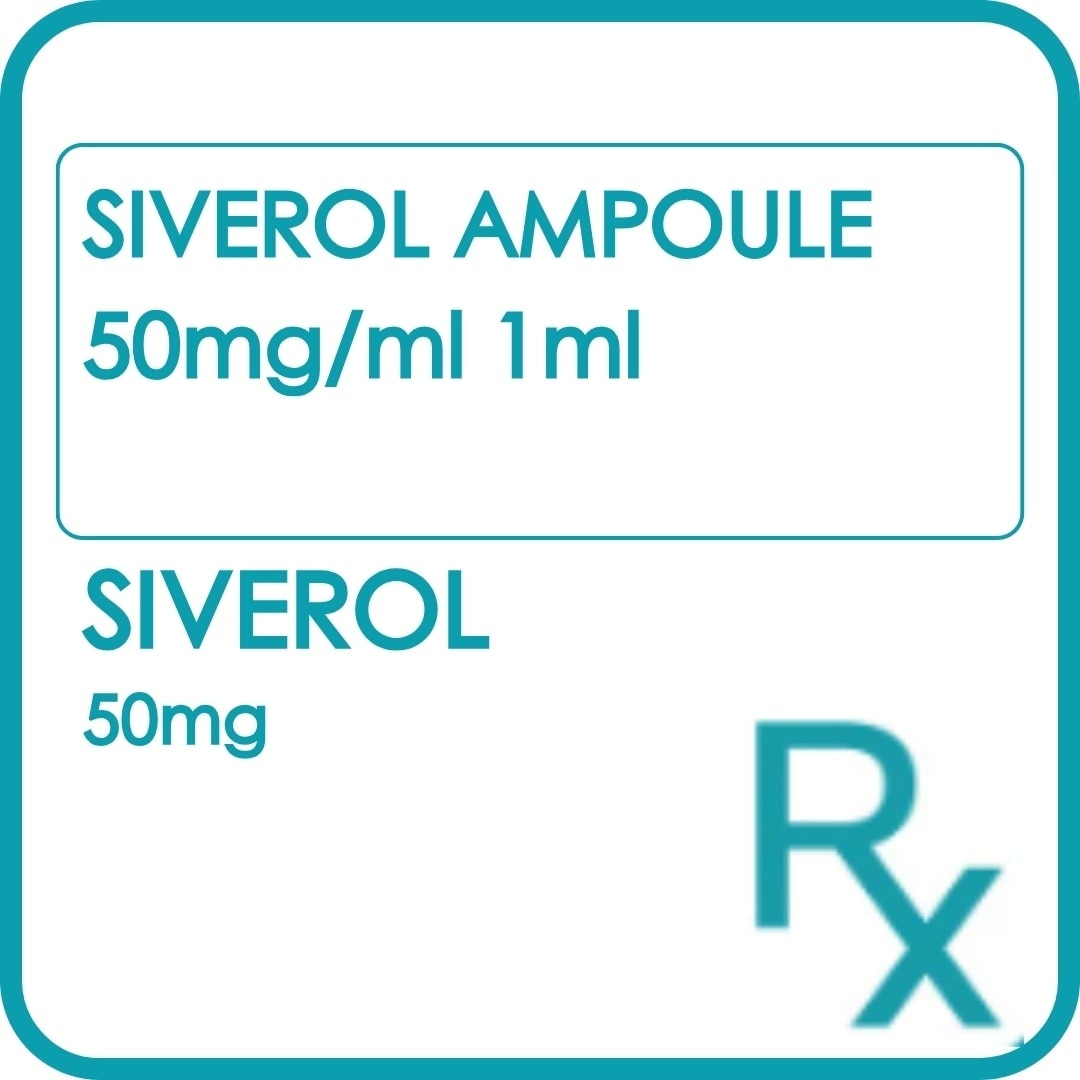 SIVEROL Ampoule 50mg ml 1ml Sold Per Piece [PRESCRIPTION REQUIRED]