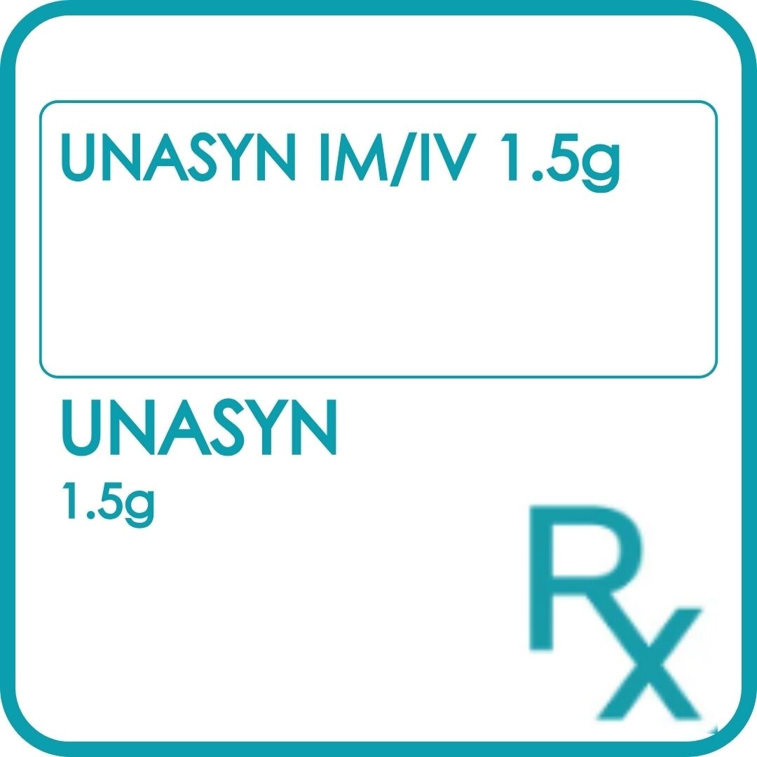 UNASYN IM/IV 1.5g [PRESCRIPTION REQUIRED]