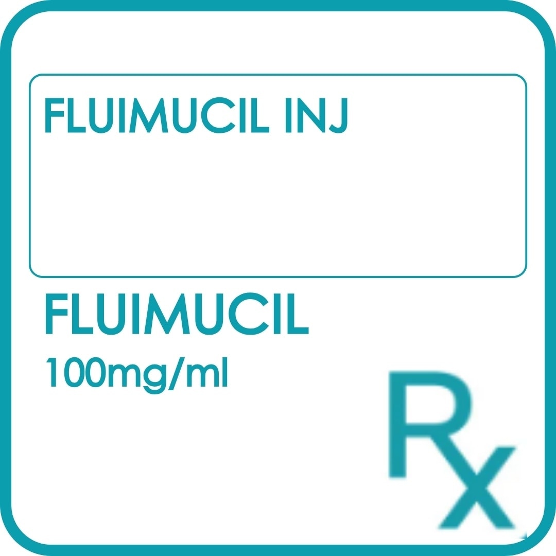 FLUIMUCIL Solution INJ 100mg/ml Ampoule 3ml [PRESCRIPTION REQUIRED]