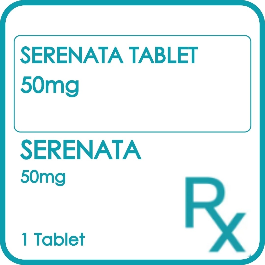 SERENATA Tablet 50mg Sold Per Piece [PRESCRIPTION REQUIRED]