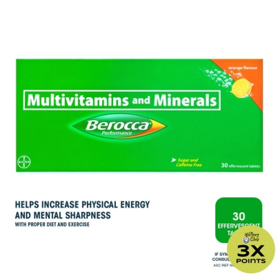 BEROCCA Berocca Effervescent Tablet Orange Flavor 30s