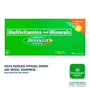Berocca Effervescent Tablet Orange Flavor 30s