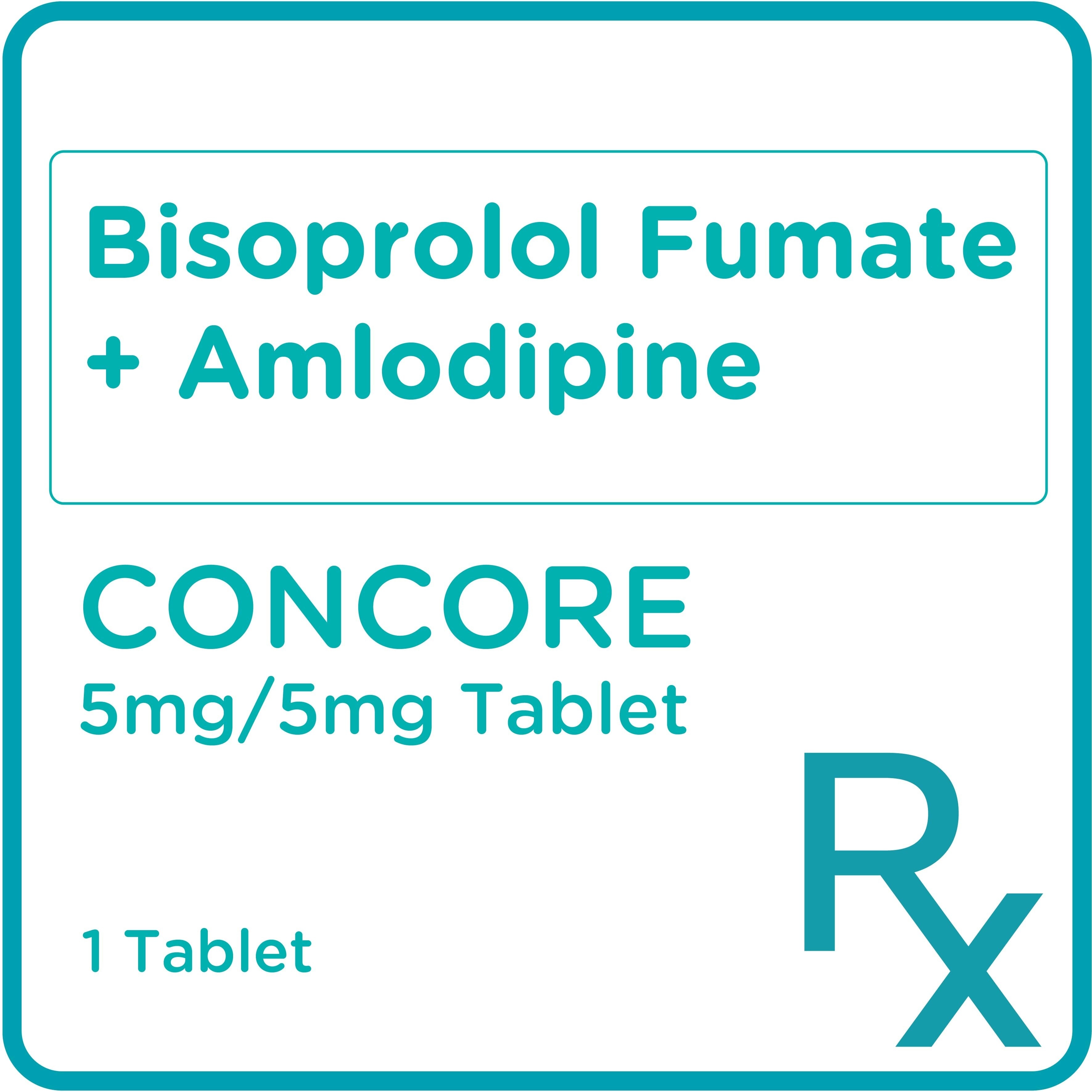 Bisoprolol Fumate + Amlodipine 5mg/5mg 1 Tablet [Prescription Required]