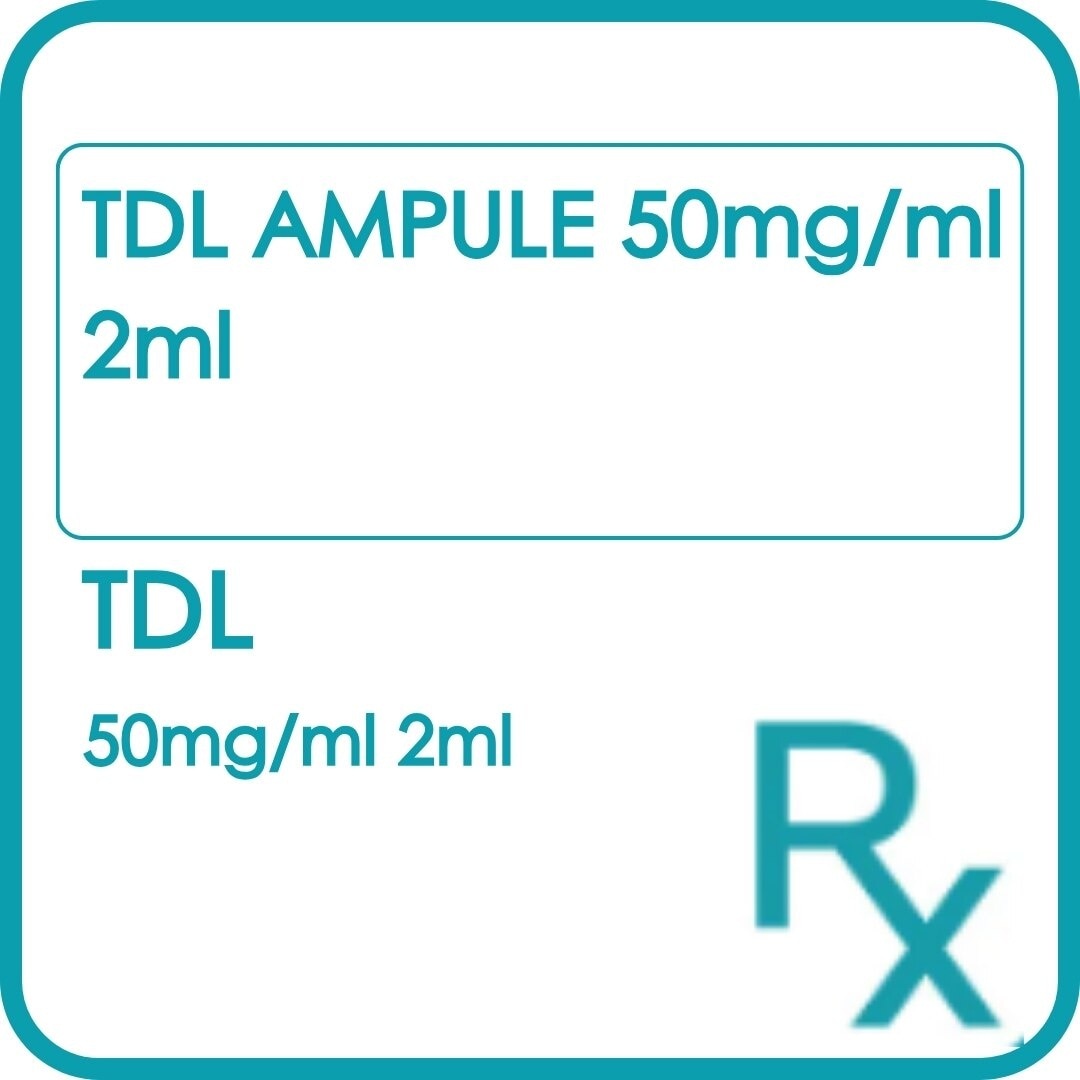 TDL Ampule 50mg ml 2ml Sold Per Piece [PRESCRIPTION REQUIRED]