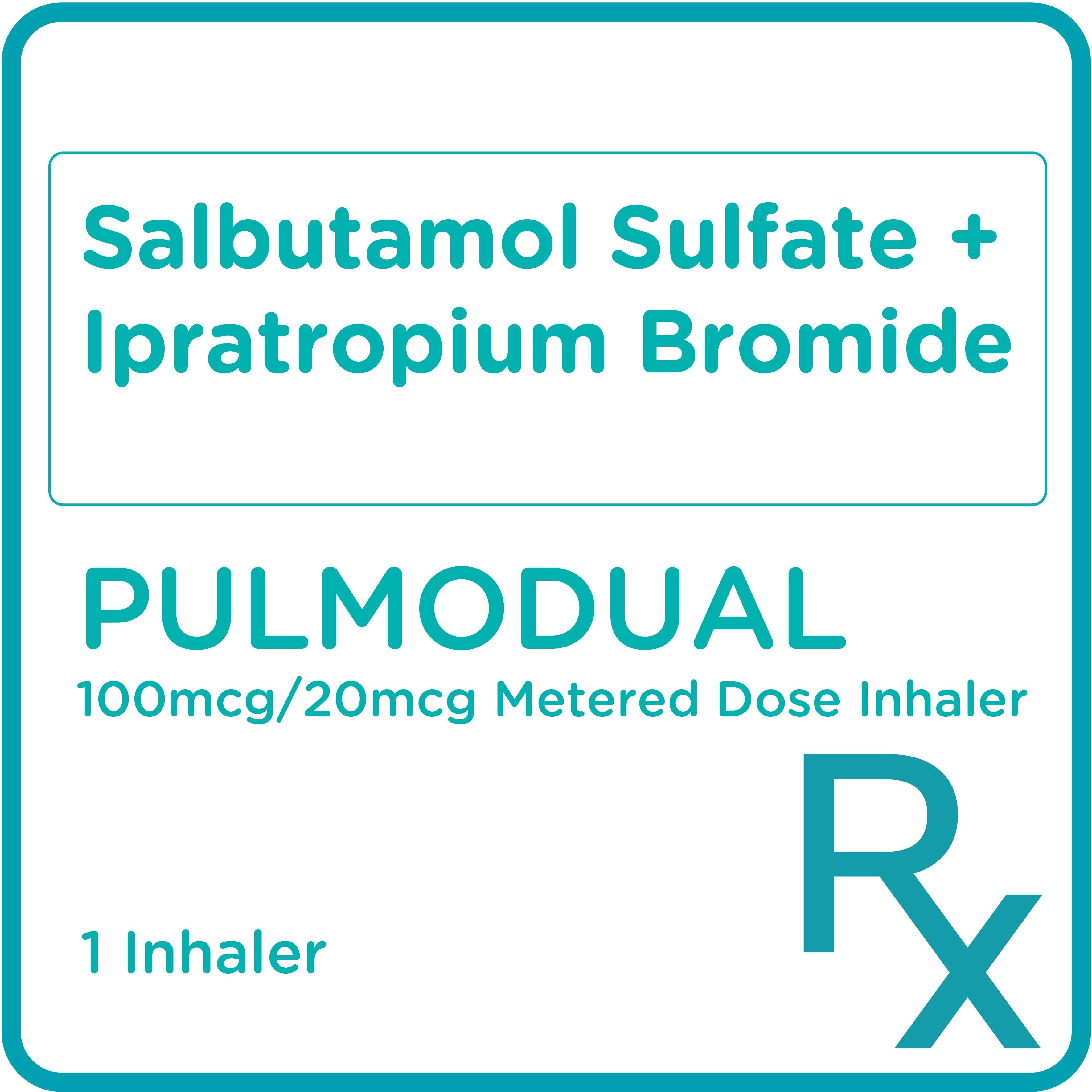 Salbutamol Sulfate + Ipratropium Bromide 100mcg/20mcg 1 Metered Dose Inhaler [Prescription Required]