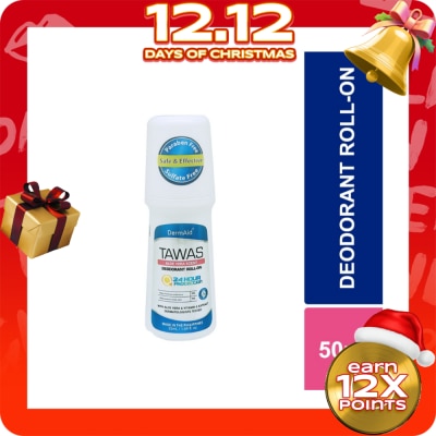DERMAID Deodorant Roll-on Scented Tawas with Aloe Vera with Vitamin E 50ml