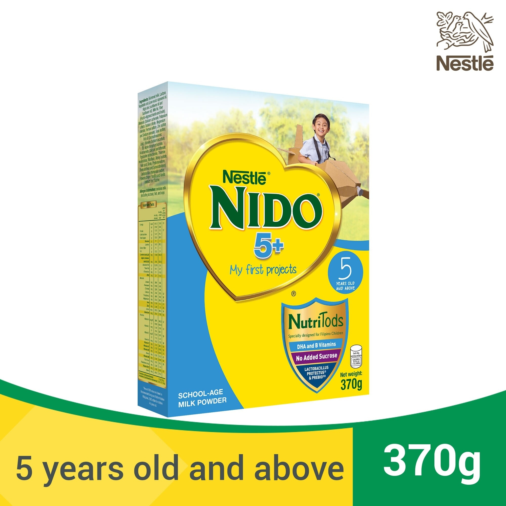 5+ Powdered Milk Drink for Pre-Schoolers Above 3 Years Old 370g