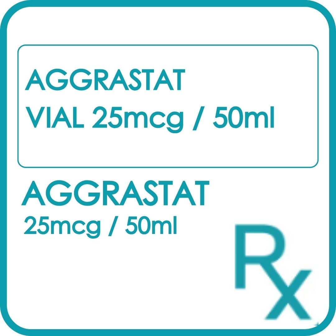 AGGRASTAT Vial 250mcg ml x 50ml [PRESCRIPTION REQUIRED]