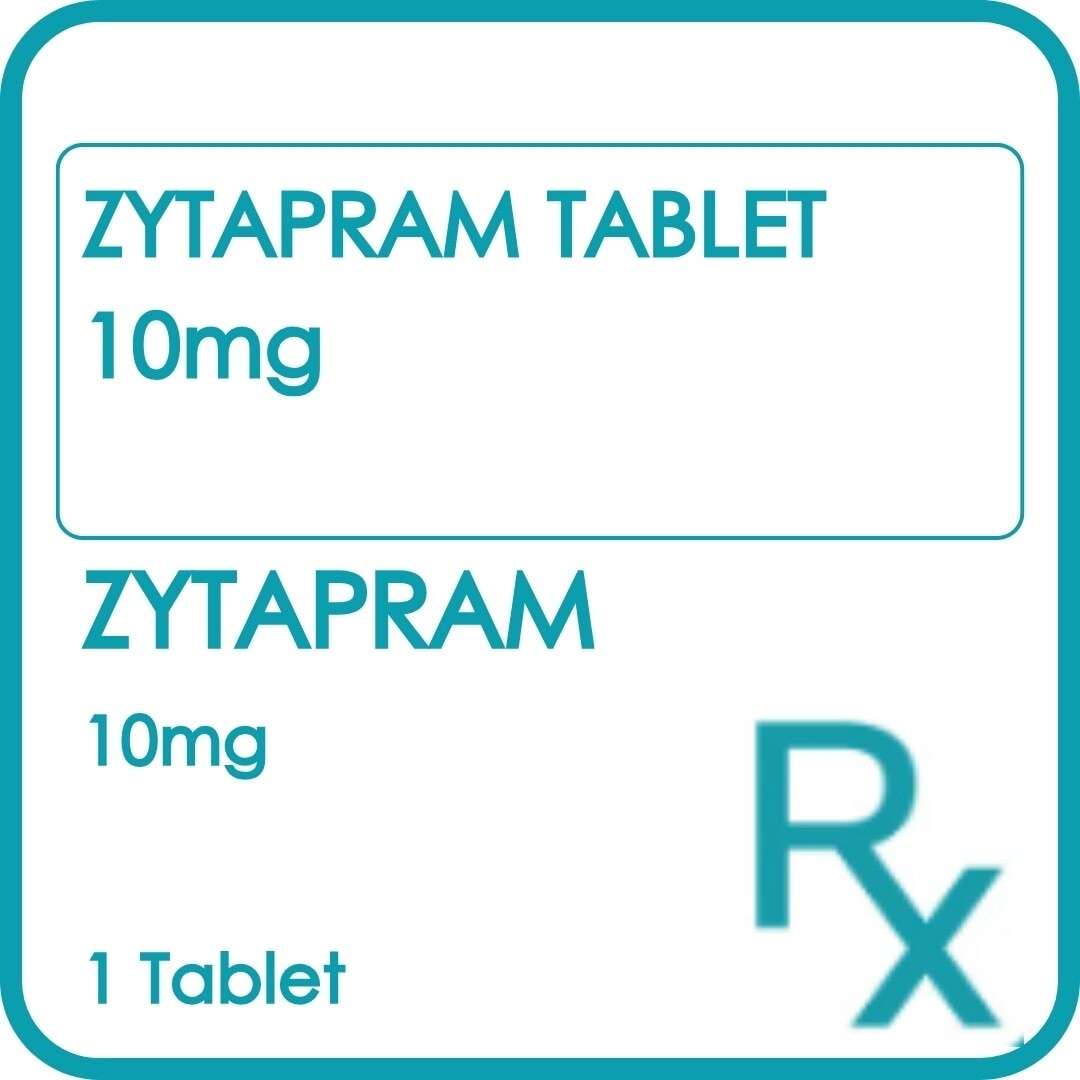 ZYTAPRAM Tablet 10mg Sold Per Piece [PRESCRIPTION REQUIRED]