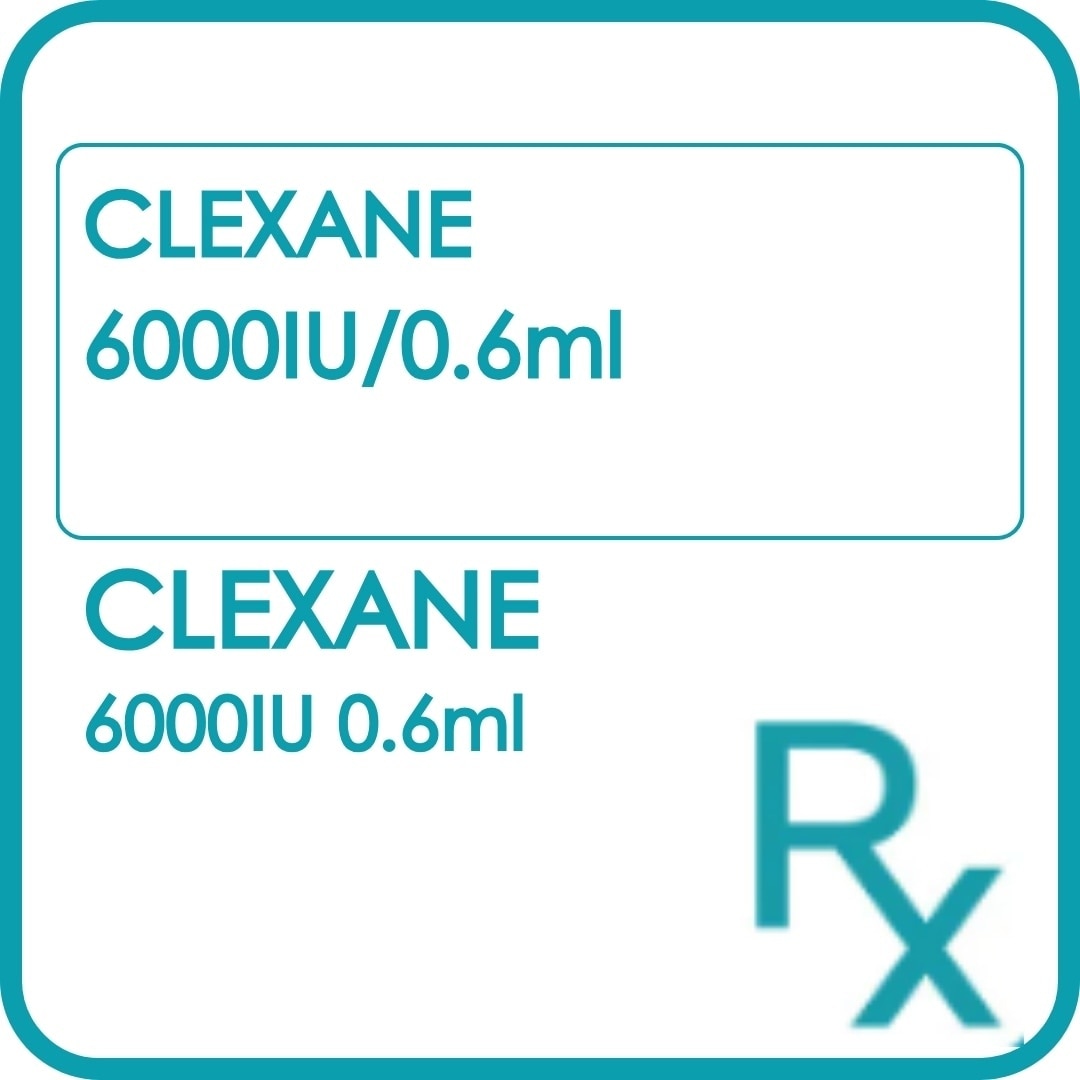 CLEXANE IV 6000IU 0.6ml [PRESCRIPTION REQUIRED]