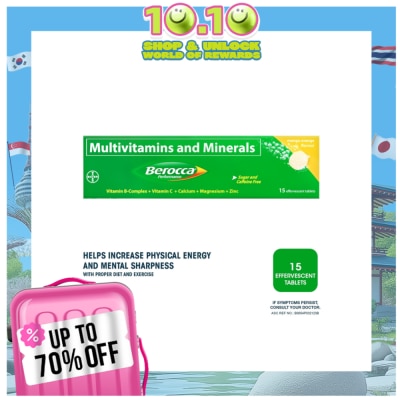 BEROCCA Berocca Effervescent Tablet Mango Orange Flavor 15s