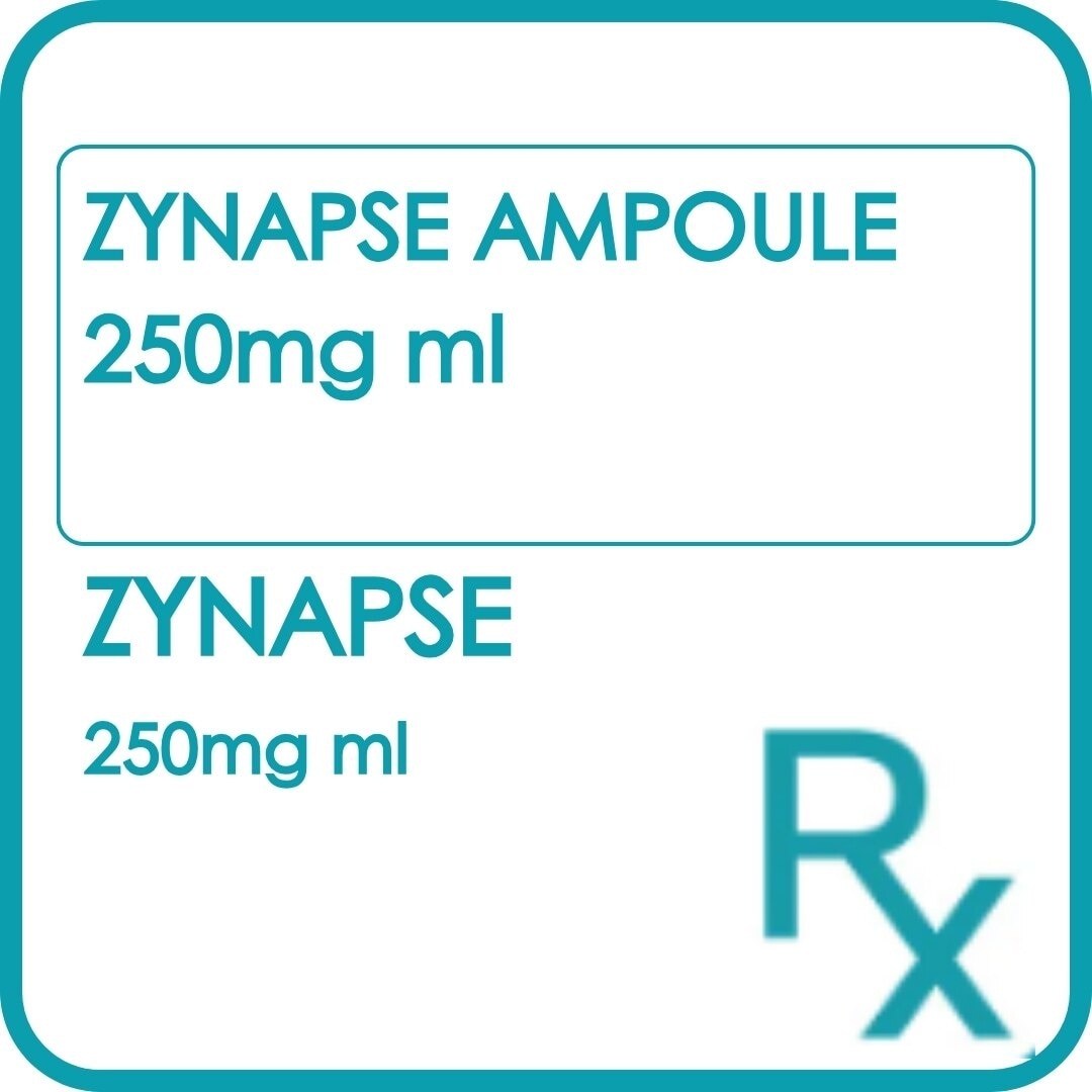 ZYNAPSE Ampoule 250mg ml Sold Per Piece [PRESCRIPTION REQUIRED]