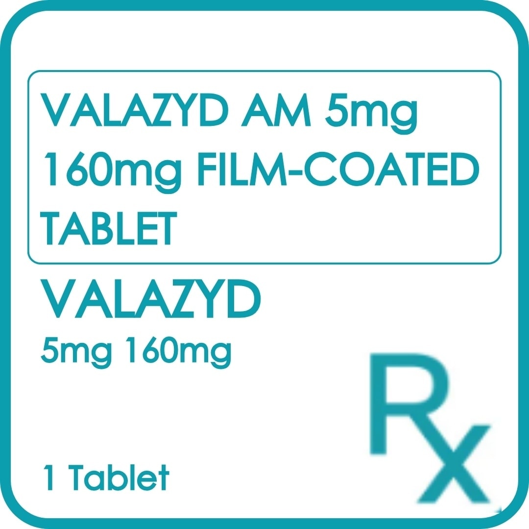 VALAZYD AM 5mg 160mg Film-Coated Tablet Sold Per Piece [PRESCRIPTION REQUIRED]