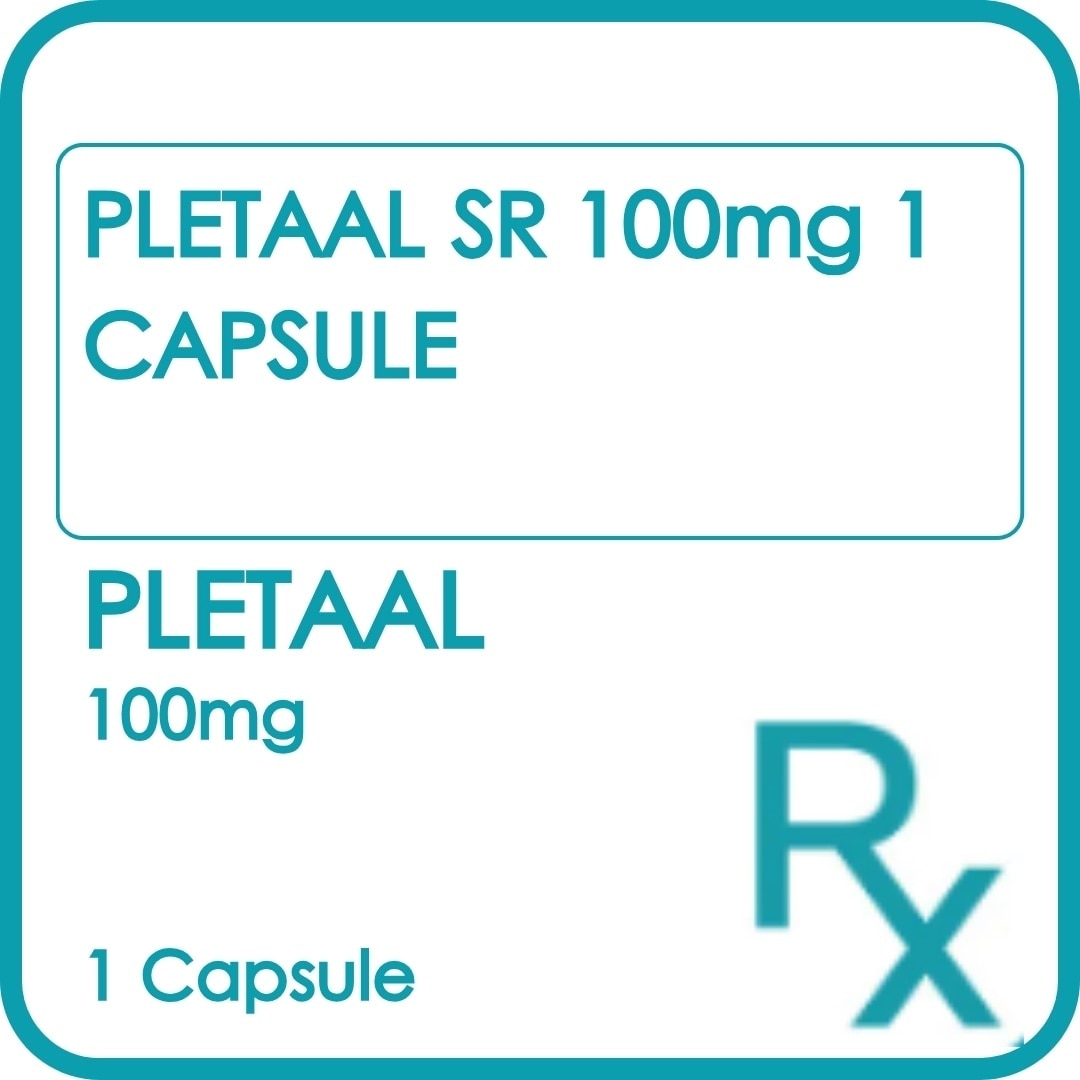 PLETAAL SR 100mg 1 Capsule [PRESCRIPTION REQUIRED]