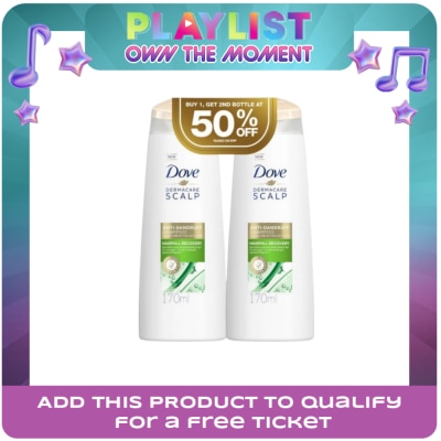 DOVE - DOVE DOVE Dermacare Scalp Shampoo Hairfall Recovery 185ml Buy 1 Get 2nd At 50% Off