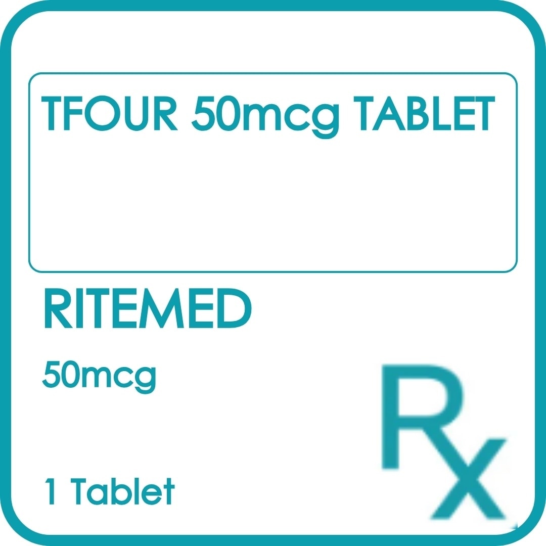 RITEMED Tfour 50mcg Tablet 1 Bottle [PRESCRIPTION REQUIRED]