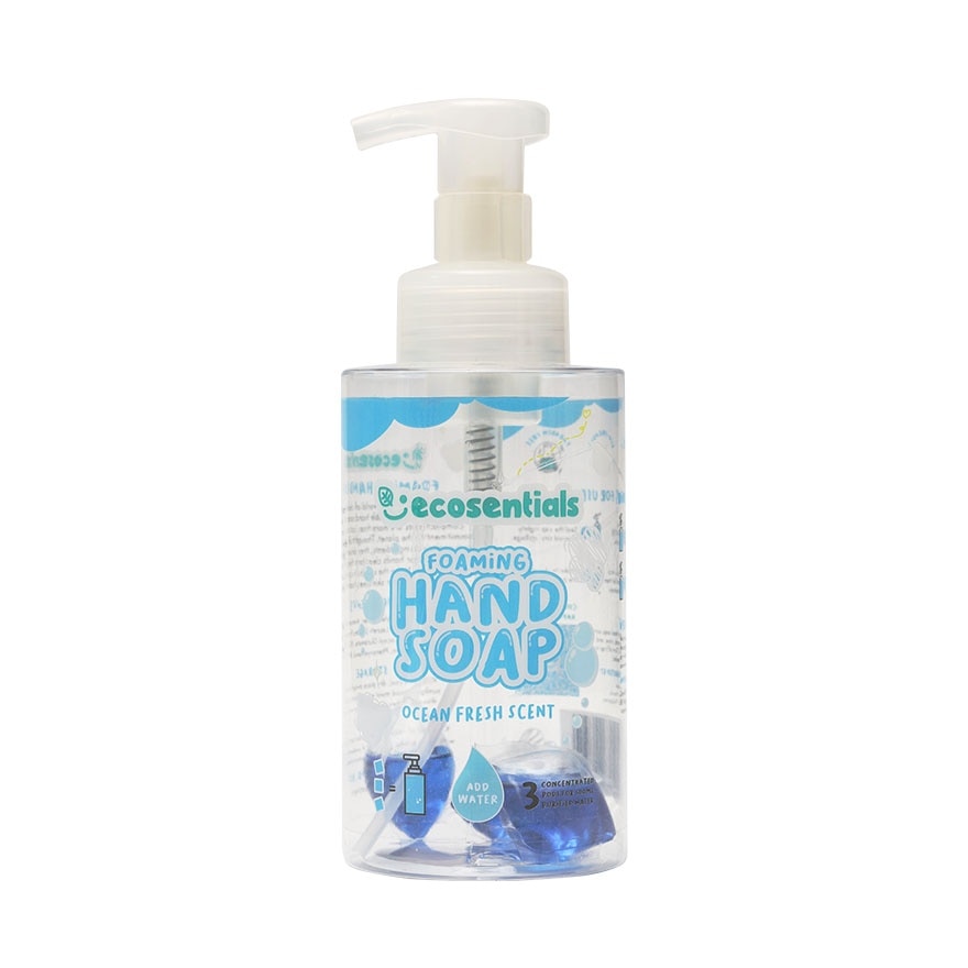 ECOSENTIALS Foaming Hand Soap Pods Ocean Fresh Scent Starter Kit