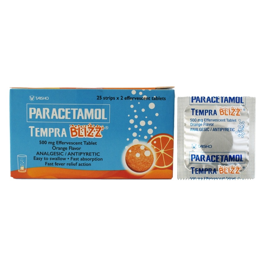 TEMPRA Blizz Paracetamol Effervescent Tablet 500mg (Sold Per Piece)