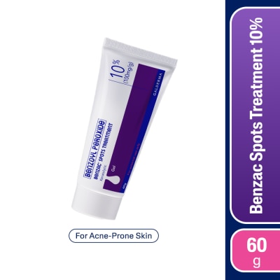 BENZAC - BENZAC Benzoyl Peroxide Spots Treatment Gel 10% 60gm Anti-Acne Pimple Gel Cream image