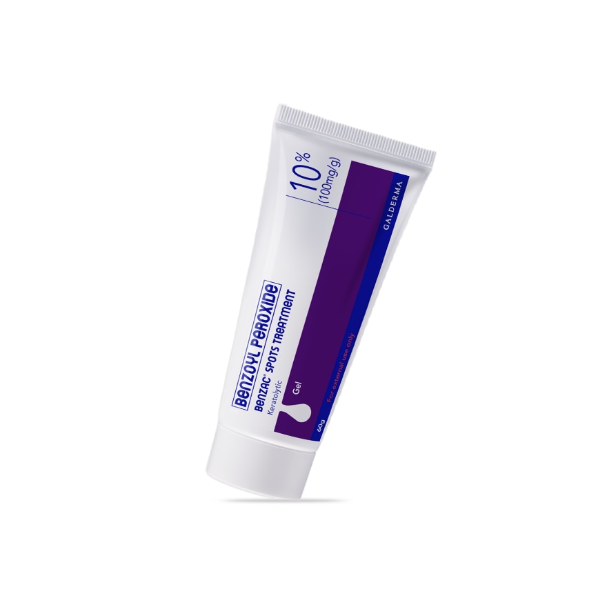 BENZAC Benzoyl Peroxide Spots Treatment Gel 10% 60gm Anti-Acne Pimple Gel Cream image