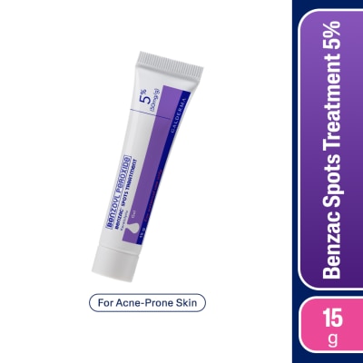 BENZAC - BENZAC Benzoyl Peroxide Spots Treatment Gel 5% 15gm Anti-Acne Pimple Gel Cream image
