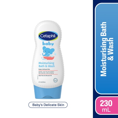 CETAPHIL - Cetaphil Baby Ultra Moisturizing Bath & Wash 230ml [Hypoallergenic]
