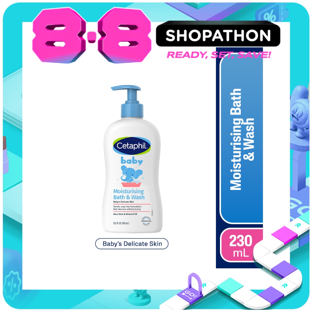 Baby Moisturising Bath and Wash Pump 400ml image