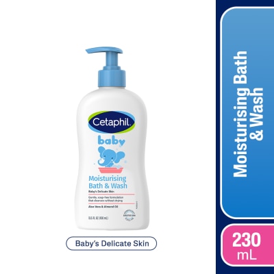 CETAPHIL - Baby Moisturising Bath and Wash Pump 400ml