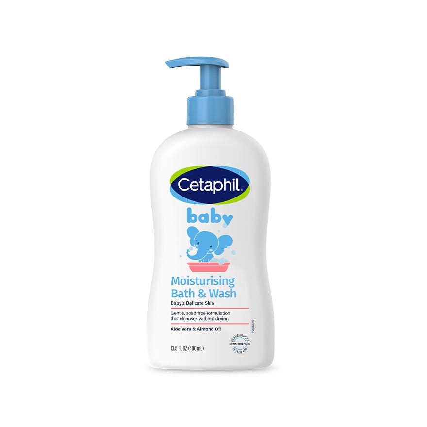 Baby Moisturising Bath and Wash Pump 400ml