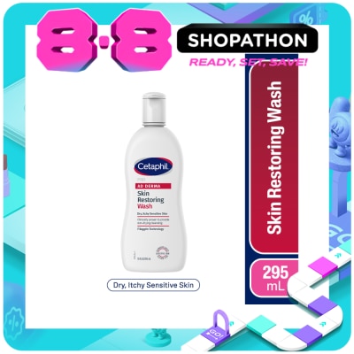 CETAPHIL - CETAPHIL PRO Ad Derma Skin Restoring Wash 295ml For Eczema Prone Skin Atopic Dermatitis image