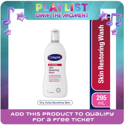 CETAPHIL - CETAPHIL PRO Ad Derma Skin Restoring Wash 295ml For Eczema Prone Skin Atopic Dermatitis